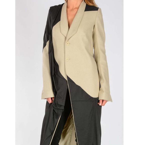 New Runway Rick Owens Fall 17 Tusk Coat sz 4/40 - Picture 2 of 14